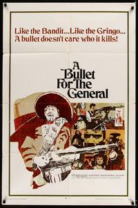 8h140 BULLET FOR THE GENERAL 1sh '67 spaghetti western, a bullet doesn't care who it kills!