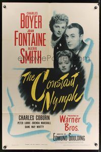 8h221 CONSTANT NYMPH 1sh '43 Joan Fontaine, Charles Boyer, sexy Alexis Smith!
