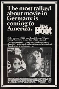 8h247 DAS BOOT advance 1sh '82 The Boat, Wolfgang Petersen German World War II classic!