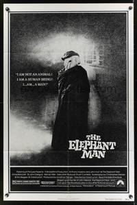 8h323 ELEPHANT MAN 1sh '80 John Hurt is not an animal, David Lynch, Anthony Hopkins!