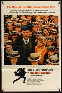 8h425 GOODBYE MR. CHIPS signed 1sh '70 by Petula Clark, teacher Peter O'Toole!