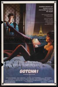 8h428 GOTCHA 1sh '85 Anthony Edwards with sexy Linda Florentino in Paris!