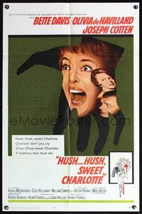 8h515 HUSH...HUSH, SWEET CHARLOTTE 1sh '65 Bette Davis, Olivia de Havilland, Robert Aldrich!