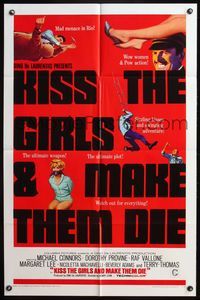 8h567 KISS THE GIRLS & MAKE THEM DIE 1sh '67 Henry Levin's Se tutte le donne del mondo!