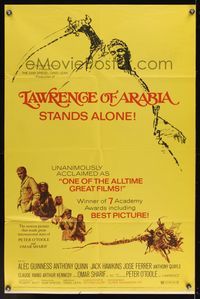 8h584 LAWRENCE OF ARABIA 1sh R71 David Lean classic starring Peter O'Toole!