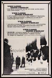 8h593 LONG GOOD FRIDAY 1sh '82 Bob Hoskins, Helen Mirren, English mob!