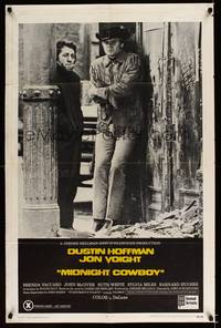 8h645 MIDNIGHT COWBOY x-rated 1sh '69 Dustin Hoffman, Jon Voight, John Schlesinger classic!