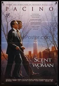 8h801 SCENT OF A WOMAN signed 1sh '92 by Al Pacino, walking with Chris O'Donnell!