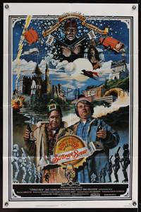 8h875 STRANGE BREW 1sh '83 art of hosers Rick Moranis & Dave Thomas with beer by John Solie!