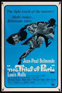8h909 THIEF OF PARIS int'l 1sh '67 Louis Malle, Jean-Paul Belmondo, Genevieve Bujold!