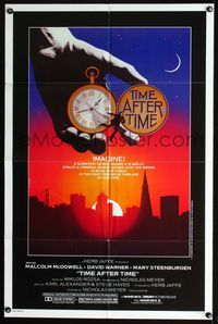 8h923 TIME AFTER TIME 1sh '79 Malcolm McDowell as H.G. Wells, David Warner as Jack the Ripper!