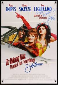 8h926 TO WONG FOO THANKS FOR EVERYTHING JULIE NEWMAR DS signed 1sh '95 by John Leguizamo!
