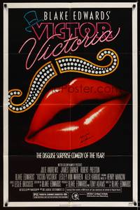 8h958 VICTOR VICTORIA signed 1sh '82 by James Garner, Blake Edwards directed!