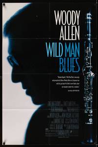 8h982 WILD MAN BLUES 1sh '98 Woody Allen w/clarinet, jazz music documentary!