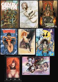 8k006 COMIC BOOK ART POSTERS LOT 3 30 commercial posters 1990s-2000s art by Biz, Lopez & more!