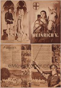 8k141 HENRY V German program '50 Laurence Olivier, William Shakespeare, different!