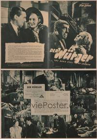 8k142 HUMAN MONSTER German program '49 Bela Lugosi, from Dark Eyes of London by Edgar Wallace!