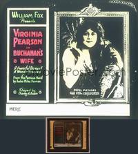 8k024 BUCHANAN'S WIFE glass slide '18 Virginia Pearson in a powerful drama of a woman scorned!