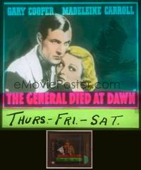 8k038 GENERAL DIED AT DAWN glass slide '36 Gary Cooper is a mercenary in love w/Madeleine Carroll!