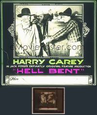 8k040 HELL BENT glass slide '18 Harry Carey in John Ford's defiantly original feature!