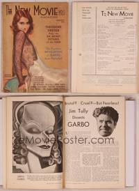 8k070 NEW MOVIE MAGAZINE magazine January 1932, art of sexy Barbara Stanwyck by Penrhyn Stanlaws!