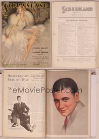 8k079 SCREENLAND magazine April 1930, full-length art of sexy Marion Davies by Rolf Armstrong!