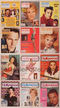 8k015 LOT OF HOLLYWOOD THEN AND NOW MAGAZINES 12 magazines Jan-Dec 1989 Monroe, Elvis, Lana + more!