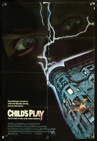 8m124 CHILD'S PLAY 1sh '88 something's moved in, you'll wish it was only make-believe!