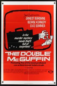 8m191 DOUBLE McGUFFIN 1sh '79 Ernest Borgnine, George Kennedy, really cool Saul Bass artwork!