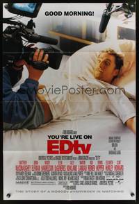 8m209 EDTV DS 1sh '99 Ron Howard, wacky image of reality TV star Matthew McConaughey!