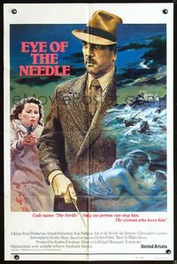 8m230 EYE OF THE NEEDLE int'l 1sh '81 Donald Sutherland, Kate Nelligan, R. Graves art!
