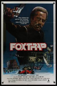 8m260 FOXTRAP 1sh '86 Fred Williamson directs & stars, cool action artwork!