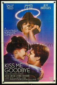 8m425 KISS ME GOODBYE 1sh '82 artwork of Sally Field, Jeff Bridges & angel James Caan!