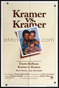 8m432 KRAMER VS. KRAMER 1sh '79 Dustin Hoffman, Meryl Streep, child custody & divorce!