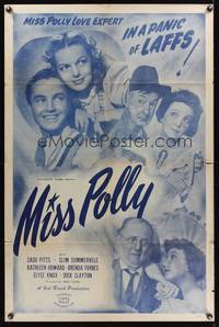 8m515 MISS POLLY 1sh R48 Zazu Pitts, Silm Summerville, love & laughter are in the air!
