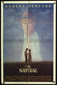 8m550 NATURAL 1sh '84 Robert Redford, Robert Duvall, Barry Levinson, baseball!