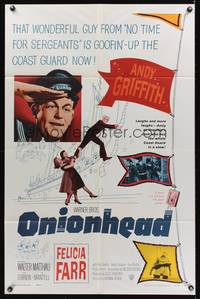 8m614 ONIONHEAD 1sh '58 Andy Griffith is goofing up in the United States Coast Guard now!