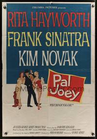 8m622 PAL JOEY 1sh '57 art of Frank Sinatra with sexy Rita Hayworth & Kim Novak!