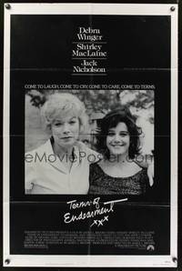 8m810 TERMS OF ENDEARMENT 1sh '83 great close up of Shirley MacLaine & Debra Winger!