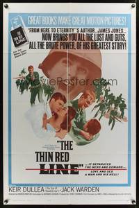 8m828 THIN RED LINE 1sh '64 Kier Dullea, from the novel by James Jones!