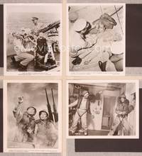 8p541 AWAY ALL BOATS 6 8x10 stills '56 U.S. Navy sailors Jeff Chandler & George Nader, on ship!