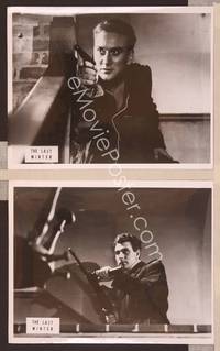 8p734 LAST WINTER 2 8x10 stills '76 images of Albanian spies with guns!