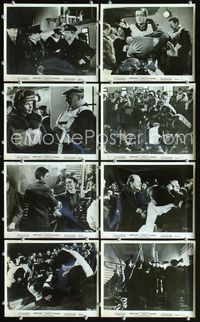 8p470 NIGHT TO REMEMBER 8 8x10s '58 Kenneth More, Honor Blackman, English Titanic biography!