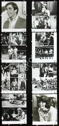 8p397 ONE & ONLY 12 8x10s '78 Henry Winkler, Herve Villechaize, Kim Darby, wrestling!