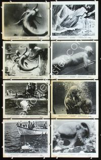 8p392 SEA AROUND US 13 8x10s '53 really cool images of scuba divers and undersea creatures!