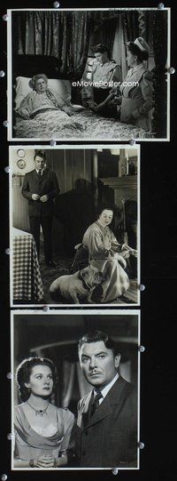 8p700 SPIRAL STAIRCASE 3 key book stills '46 Dorothy McGuire, George Brent, Ethel Barrymore