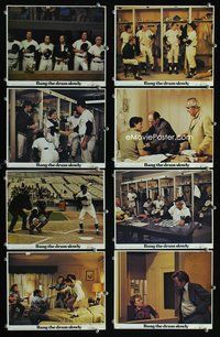 8p142 BANG THE DRUM SLOWLY 8 8x10 mini LCs '73 Robert De Niro, Moriarty, New York Yankees baseball!