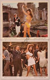8p116 BIGGEST BUNDLE OF THEM ALL 2 color 8x10 stills '68 sexy barely-dressed Raquel Welch!