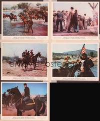8p079 MAJOR DUNDEE 5 color 8x10 stills '65 Sam Peckinpah, Charlton Heston, Richard Harris, Hutton