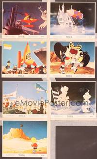 8p050 PINOCCHIO IN OUTER SPACE 7 color 8x10 stills '65 sci-fi cartoon images, new worlds of wonder!